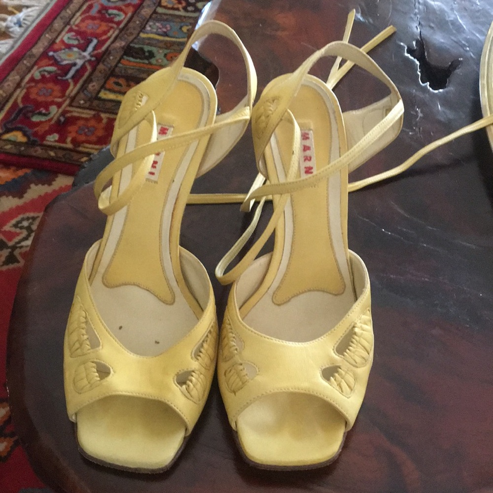 Lemon Yellow Marni Heels